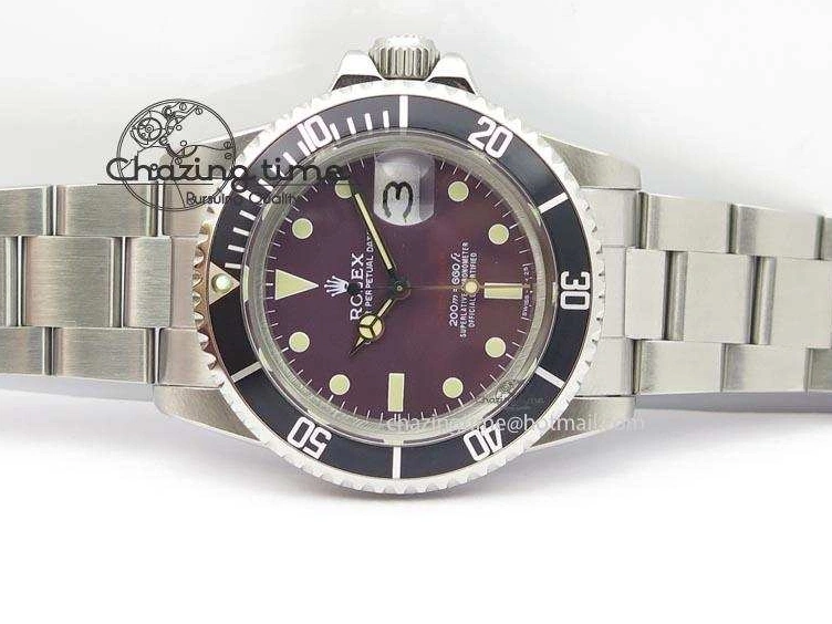 A2836 Best Red (Superlumed Submariner Edition Vintage hands) 200m=660ft 1680 and dial 0509